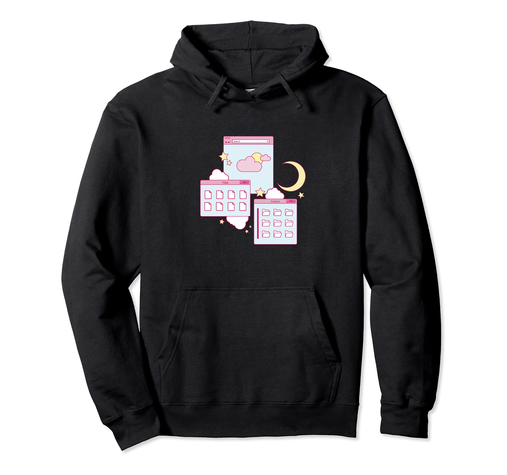 Vaporwave Aesthetic Japanese Kawaii Hoodie - Minimalist Print for Adults - T-Shirt, Sweatshirt, Hoodie