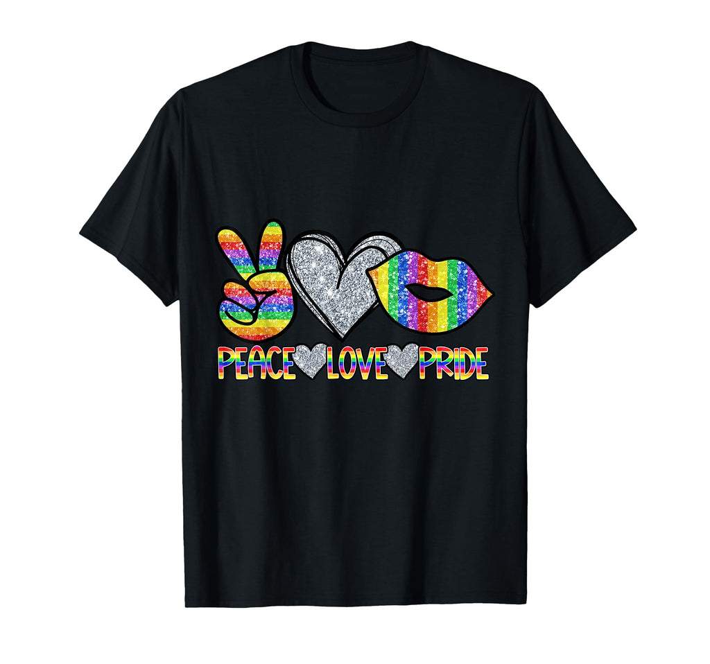 Lgbt Rainbow Gay Peace Love Pride T-Shirt - Graphic Print for Adults - T-Shirt, Sweatshirt, Hoodie