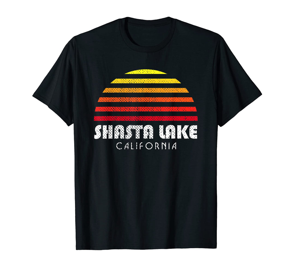 Shasta Lake Camping Mountains T-Shirt - Fun Novelty Design Men Women - T-Shirt, Sweatshirt, Hoodie