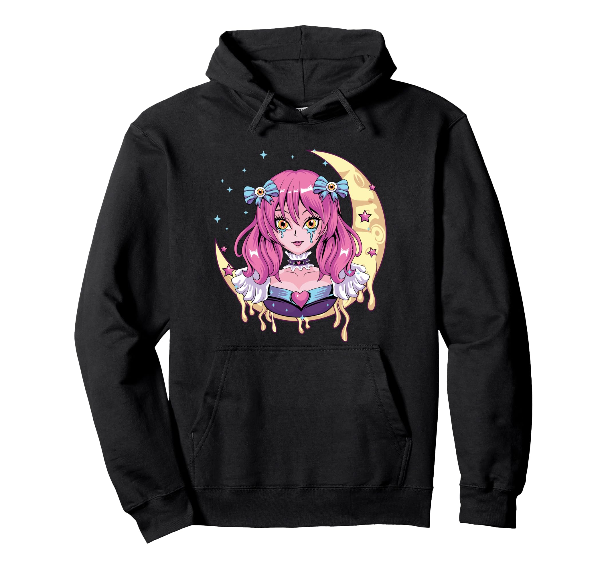 Pastel Goth Anime Vaporwave Sad Anime Hoodie - Trendy Graphic for Adults - T-Shirt, Sweatshirt, Hoodie