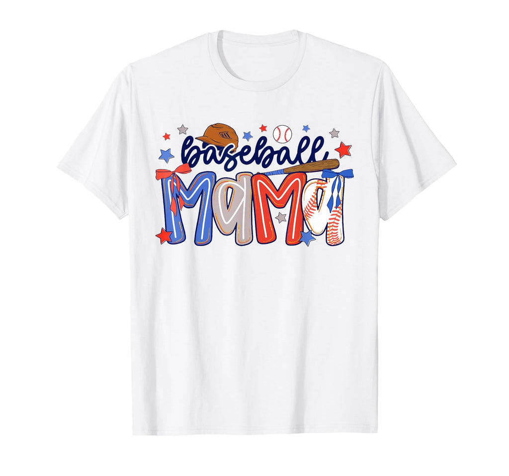 Funny Sports Mom Baseball Mama Game T-Shirt - Aesthetic Graphic for Adults - T-Shirt, Sweatshirt, Hoodie