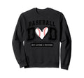 Baseball Dad Baseball Papa Sweatshirt - Casual Everyday Wear for Adults - T-Shirt, Sweatshirt, Hoodie