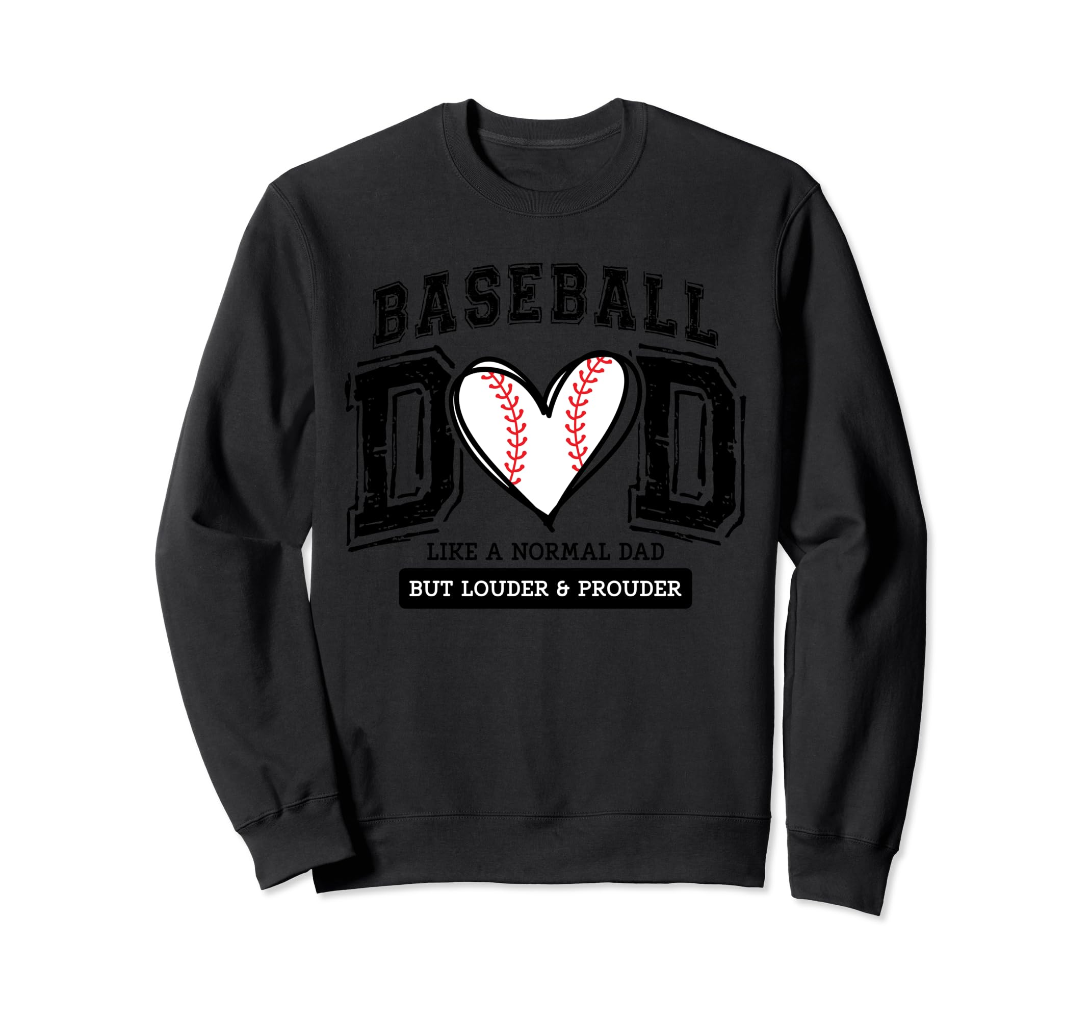 Baseball Dad Baseball Papa Sweatshirt - Casual Everyday Wear for Adults - T-Shirt, Sweatshirt, Hoodie