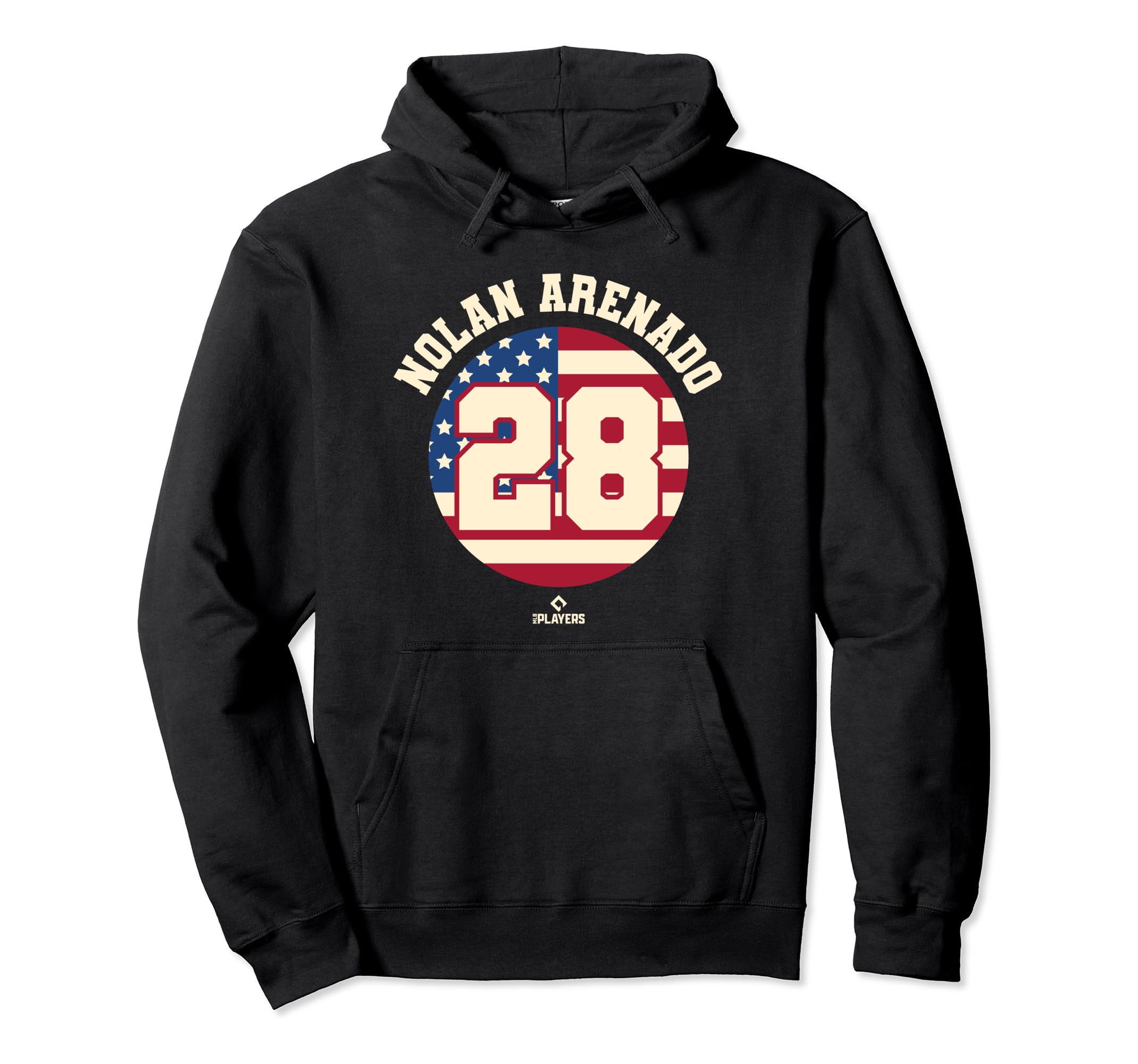 Nolan Arenado Flag Patriotic St Hoodie - Casual Everyday Wear Men Women - T-Shirt, Sweatshirt, Hoodie