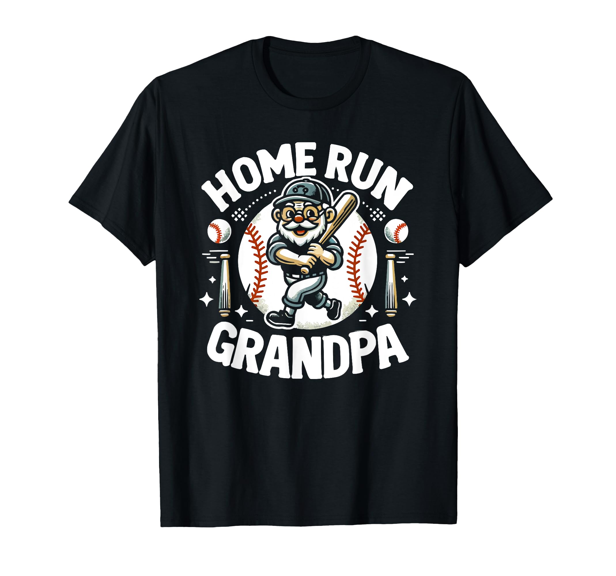 Baseball Grandpa Grandfather Gramps T-Shirt - Unique Graphic Men Women - T-Shirt, Sweatshirt, Hoodie
