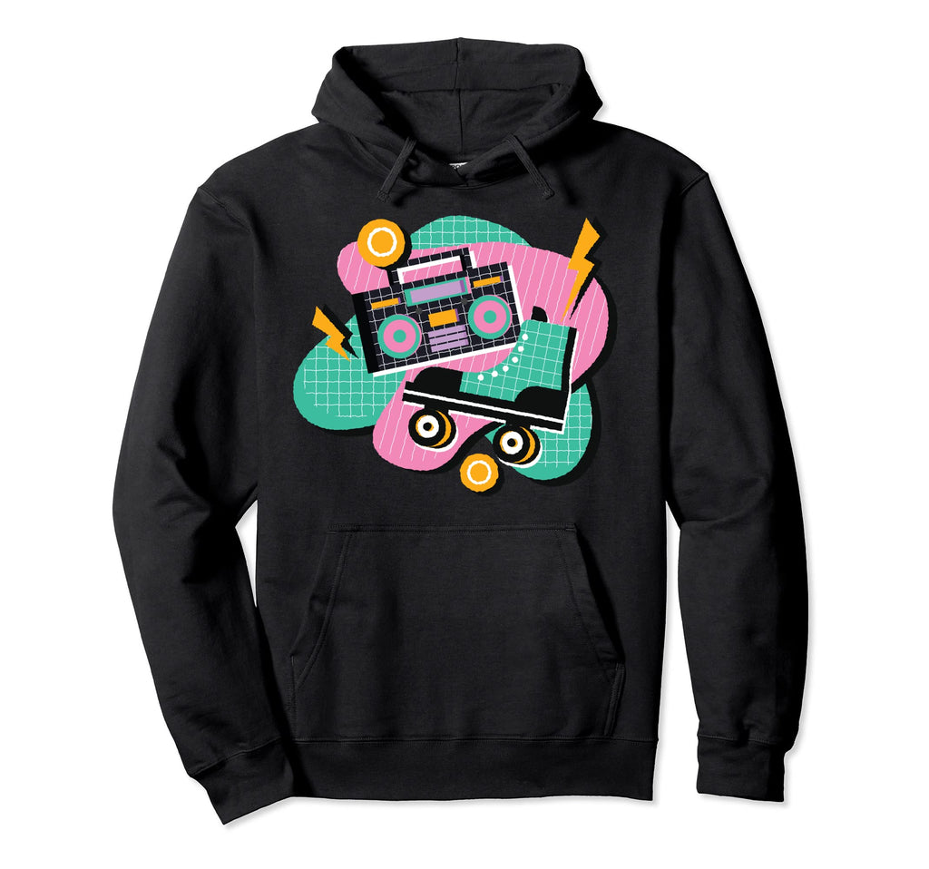 70S 80S Roller Skates Roller Skating Hoodie - Custom Art Print Men Women - T-Shirt, Sweatshirt, Hoodie
