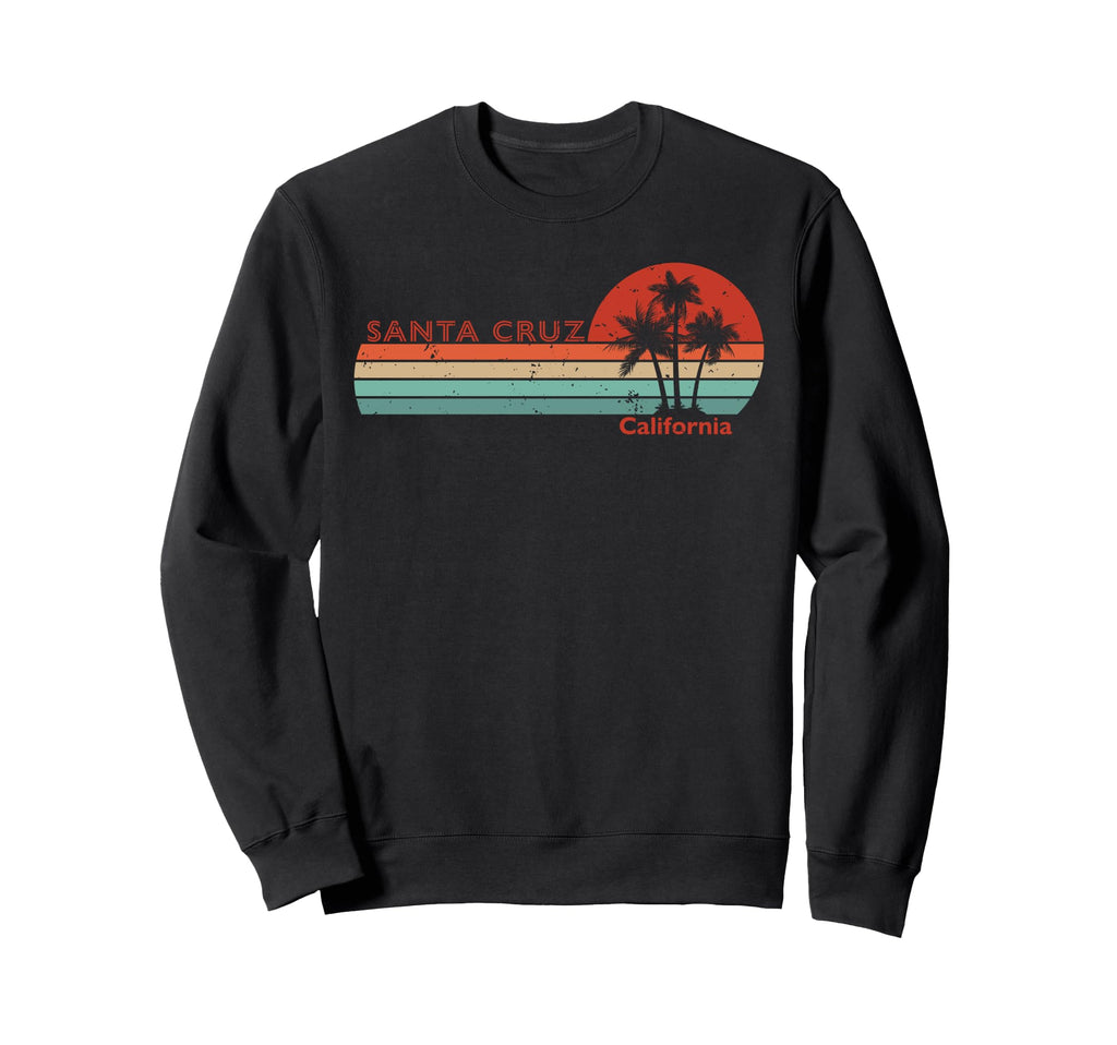 Santa Cruz California Sunset Sweatshirt - Custom Art Print for Adults - T-Shirt, Sweatshirt, Hoodie