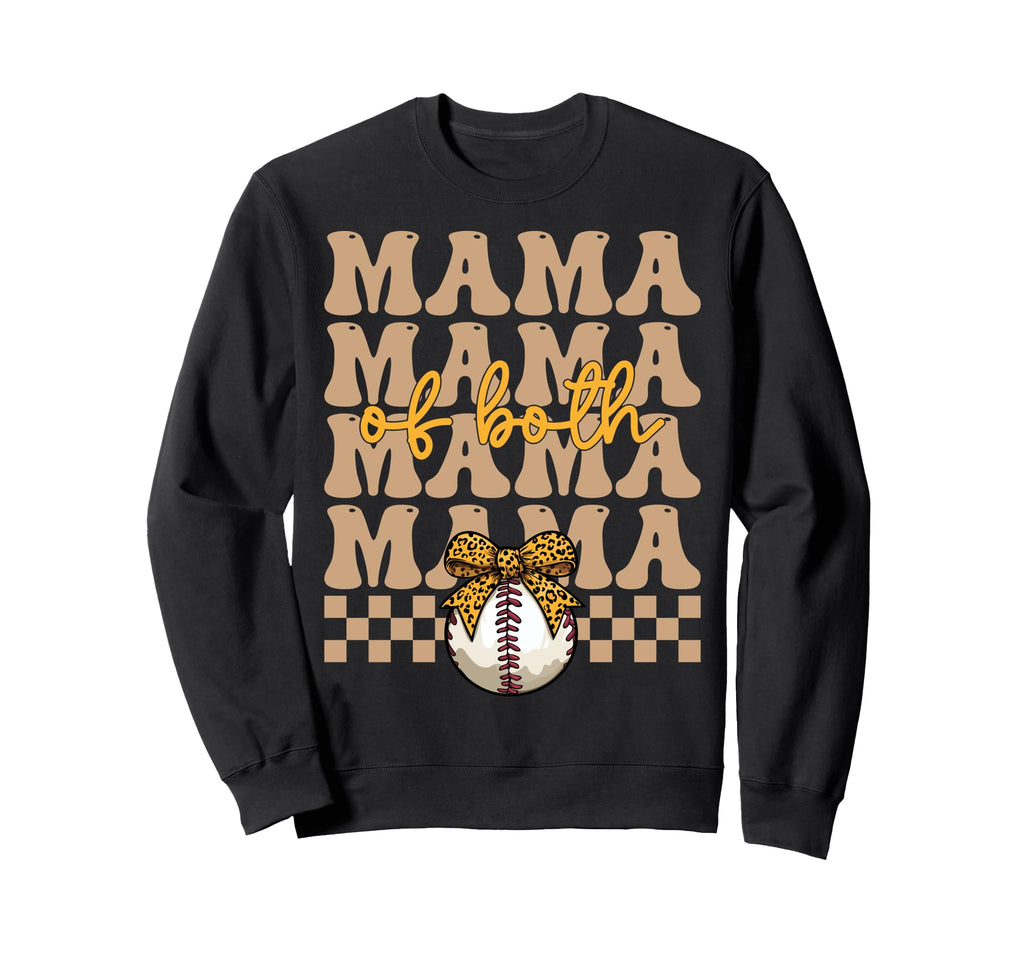 Leopard Mothers Day Mama Mom Sweatshirt - Casual Everyday Wear Men Women - T-Shirt, Sweatshirt, Hoodie