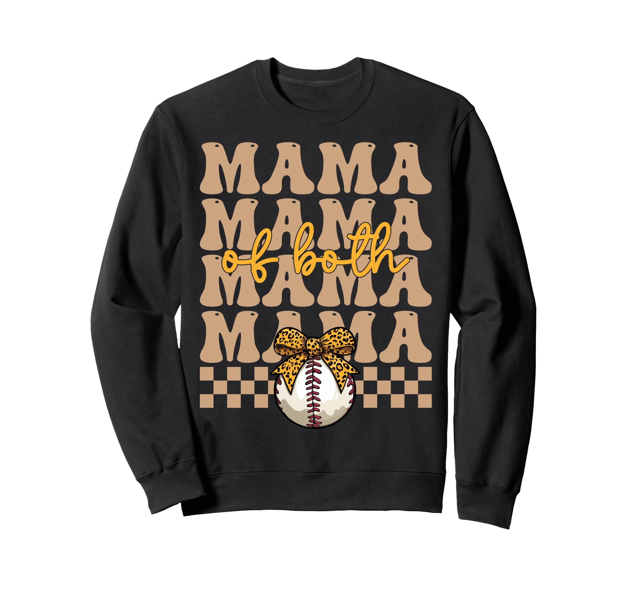 Leopard Mothers Day Mama Mom Sweatshirt - Casual Everyday Wear Men Women - T-Shirt, Sweatshirt, Hoodie