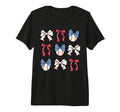 Bow Coquette Ribbon American T-Shirt - Fun Novelty Design Men Women - T-Shirt, Sweatshirt, Hoodie