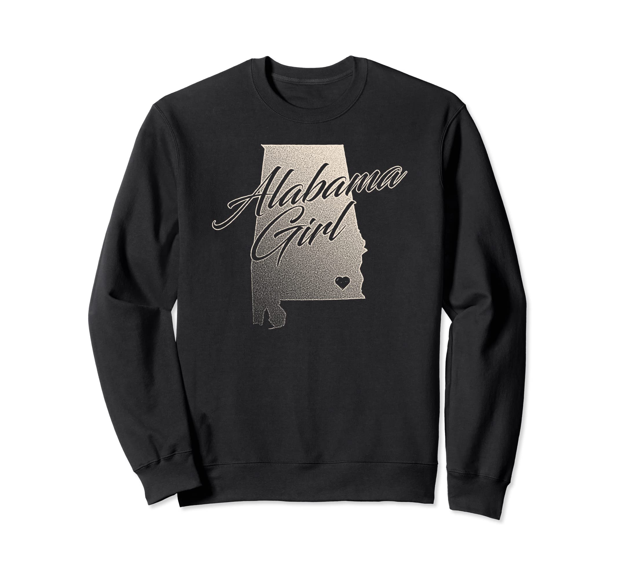 Alabama Distressed State Outline Sweatshirt - Custom Art Print Unisex - T-Shirt, Sweatshirt, Hoodie