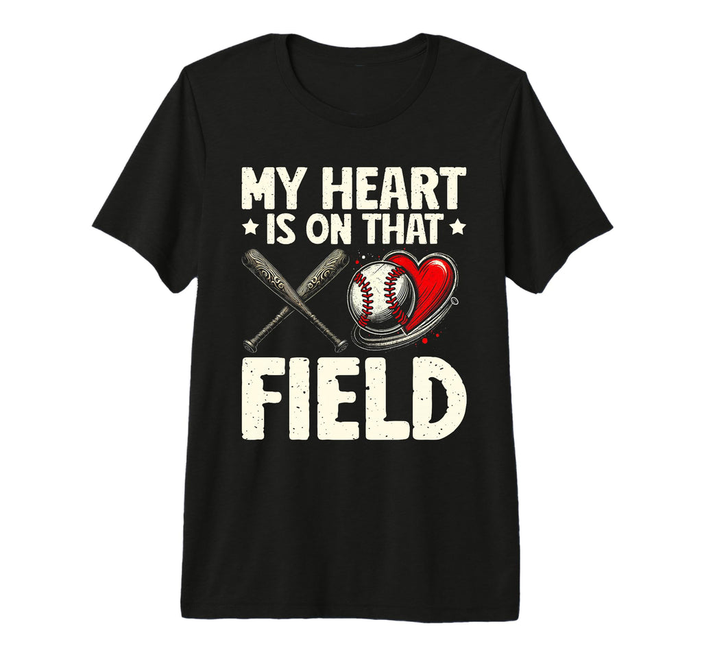 My Heart Is That Field Mothers Day T-Shirt - Minimalist Print for Adults - T-Shirt, Sweatshirt, Hoodie