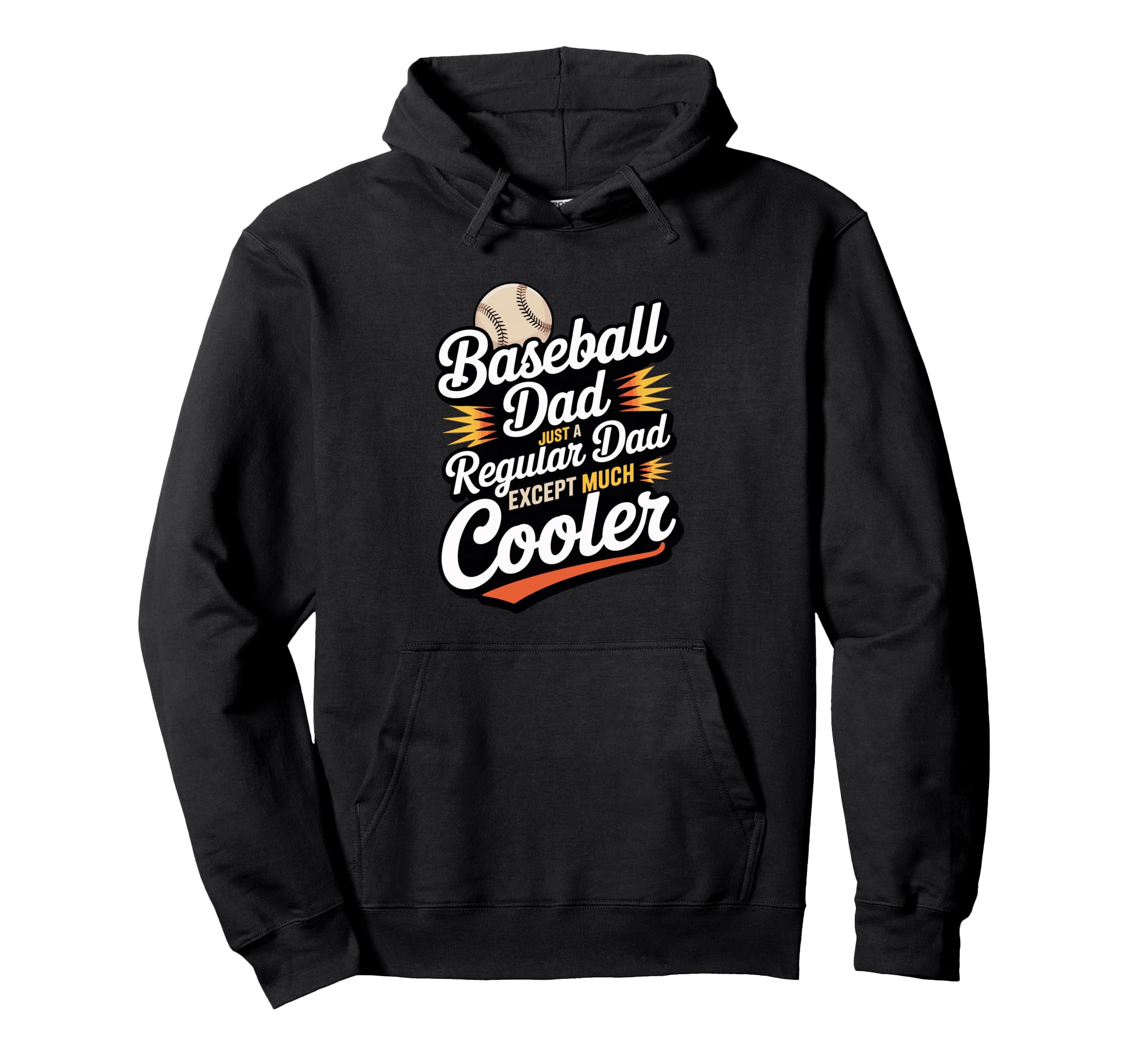 Baseball Dad Funny Sports Loving Dads Hoodie - Aesthetic Graphic Unisex - T-Shirt, Sweatshirt, Hoodie
