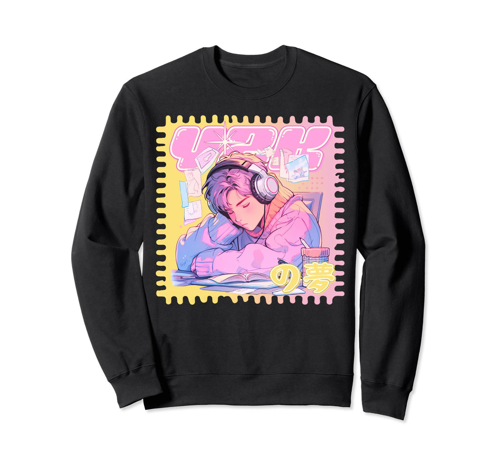 Anti Social Anime Music Y2K Kawaii Sweatshirt - Trendy Graphic for Adults - T-Shirt, Sweatshirt, Hoodie