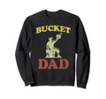 Bucket Dad Softball Dad Baseball Sweatshirt - Minimalist Print Unisex - T-Shirt, Sweatshirt, Hoodie