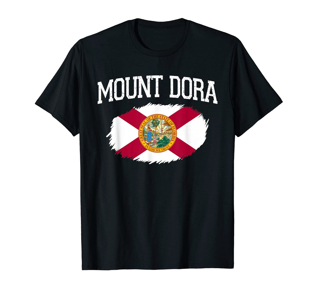 Mount Dora Fl Florida Flag Usa T-Shirt - Casual Everyday Wear for Adults - T-Shirt, Sweatshirt, Hoodie