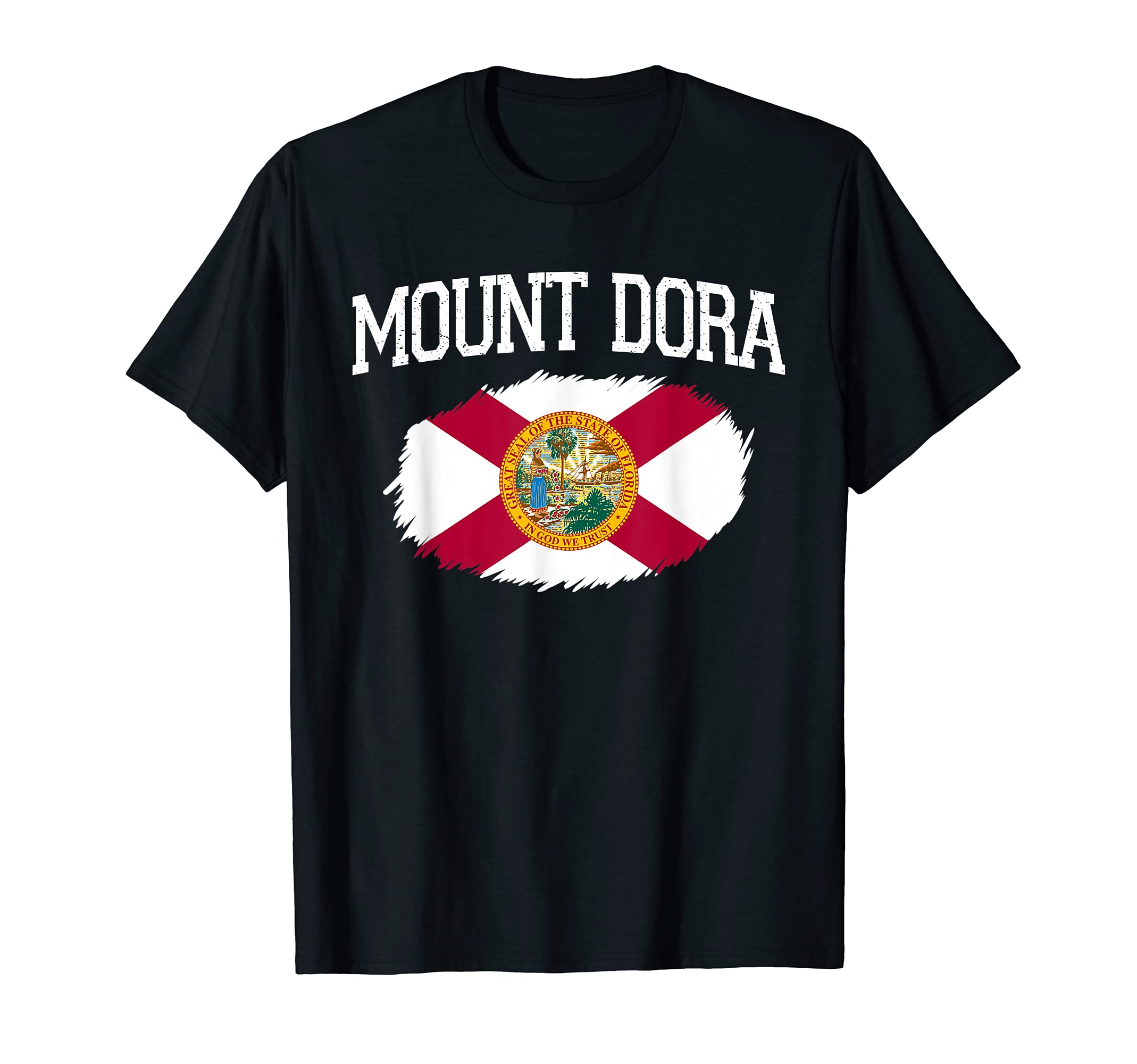Mount Dora Fl Florida Flag Usa T-Shirt - Casual Everyday Wear for Adults - T-Shirt, Sweatshirt, Hoodie