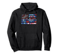 Key West Tie Dye Red White Blue Hoodie - Minimalist Print for Adults - T-Shirt, Sweatshirt, Hoodie