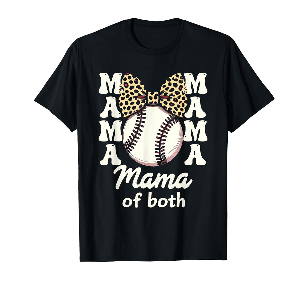 Leopard Mothers Day Mama Mom Both T-Shirt - Trendy Graphic for Adults - T-Shirt, Sweatshirt, Hoodie