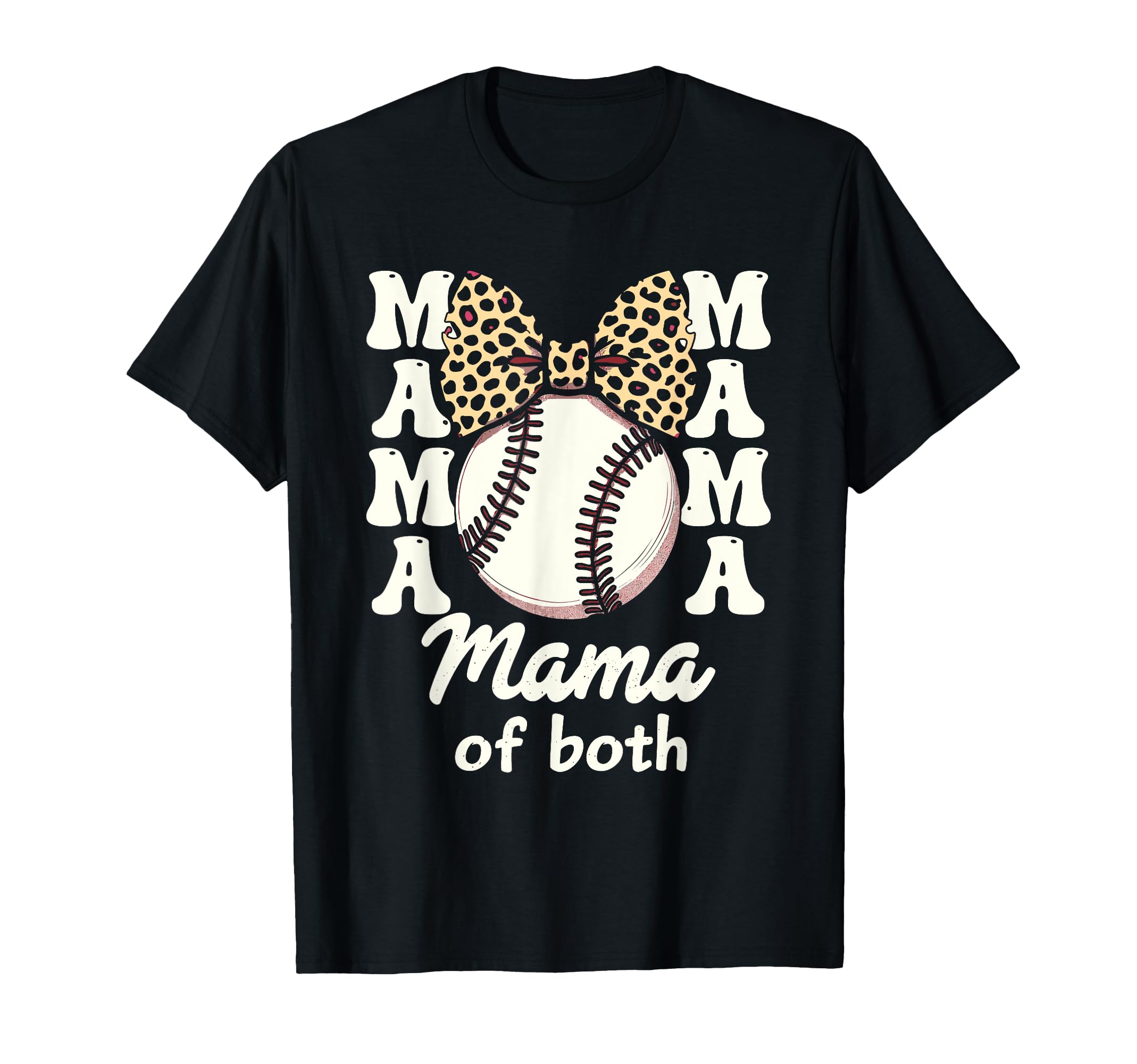 Leopard Mothers Day Mama Mom Both T-Shirt - Trendy Graphic for Adults - T-Shirt, Sweatshirt, Hoodie
