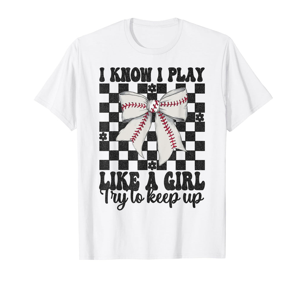 Baseball Mom I Know I Play Like Try T-Shirt - Aesthetic Graphic Men Women - T-Shirt, Sweatshirt, Hoodie
