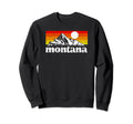 State Montana Distressed Sweatshirt - Minimalist Print Men Women - T-Shirt, Sweatshirt, Hoodie