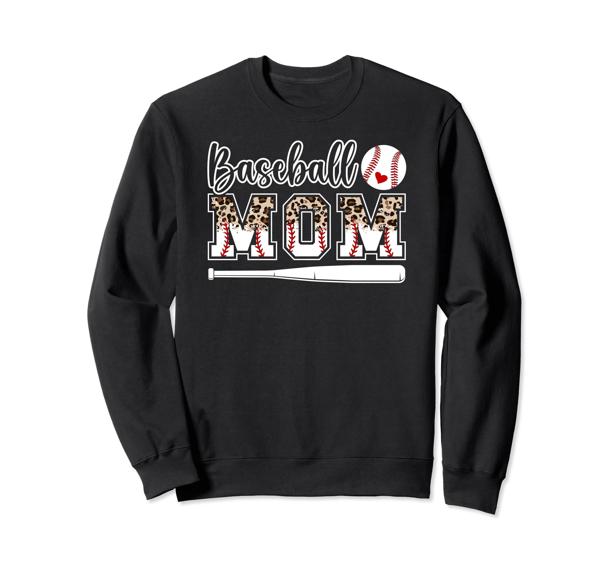 Baseball Mom Leopard Mom Baseball Sweatshirt - Streetwear Style Men Women - T-Shirt, Sweatshirt, Hoodie