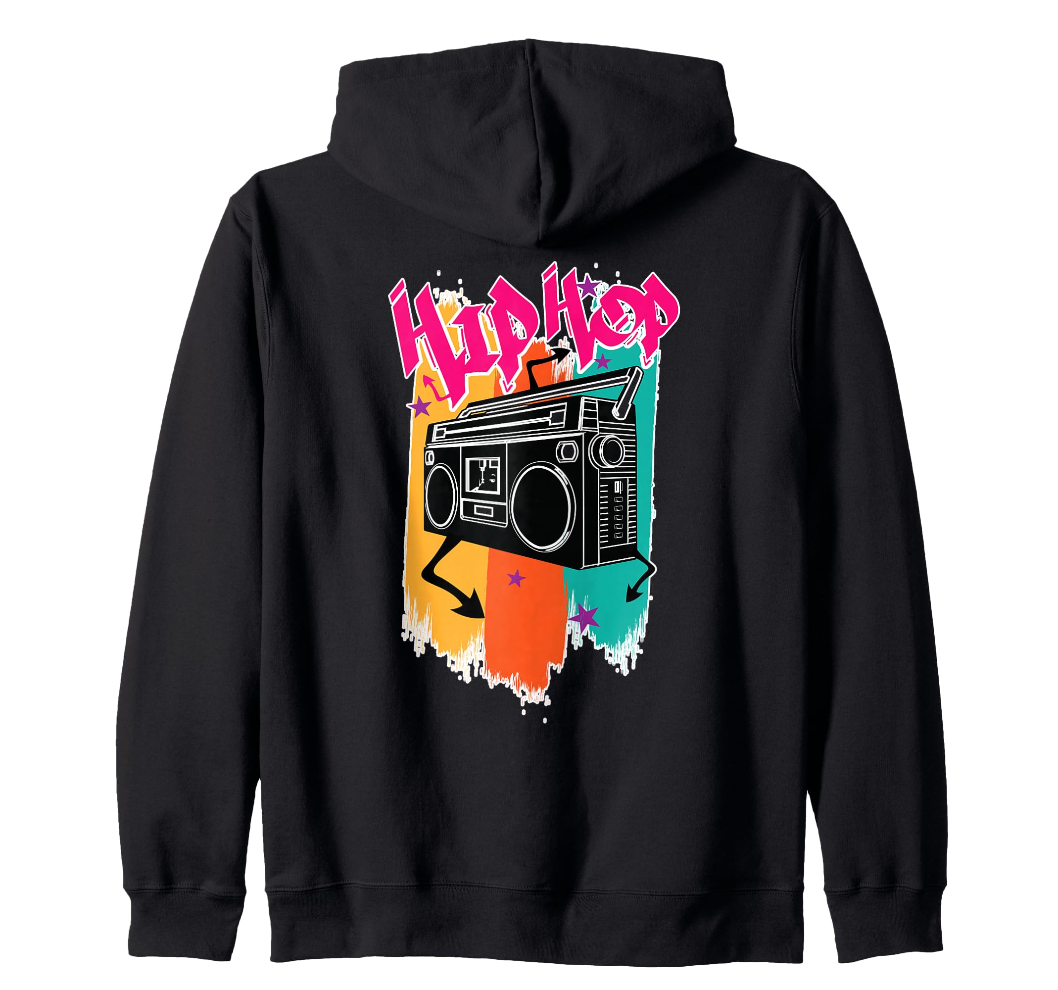 Rap Boombox Urban Dj Breakdance Hoodie - Casual Everyday Wear for Adults - T-Shirt, Sweatshirt, Hoodie
