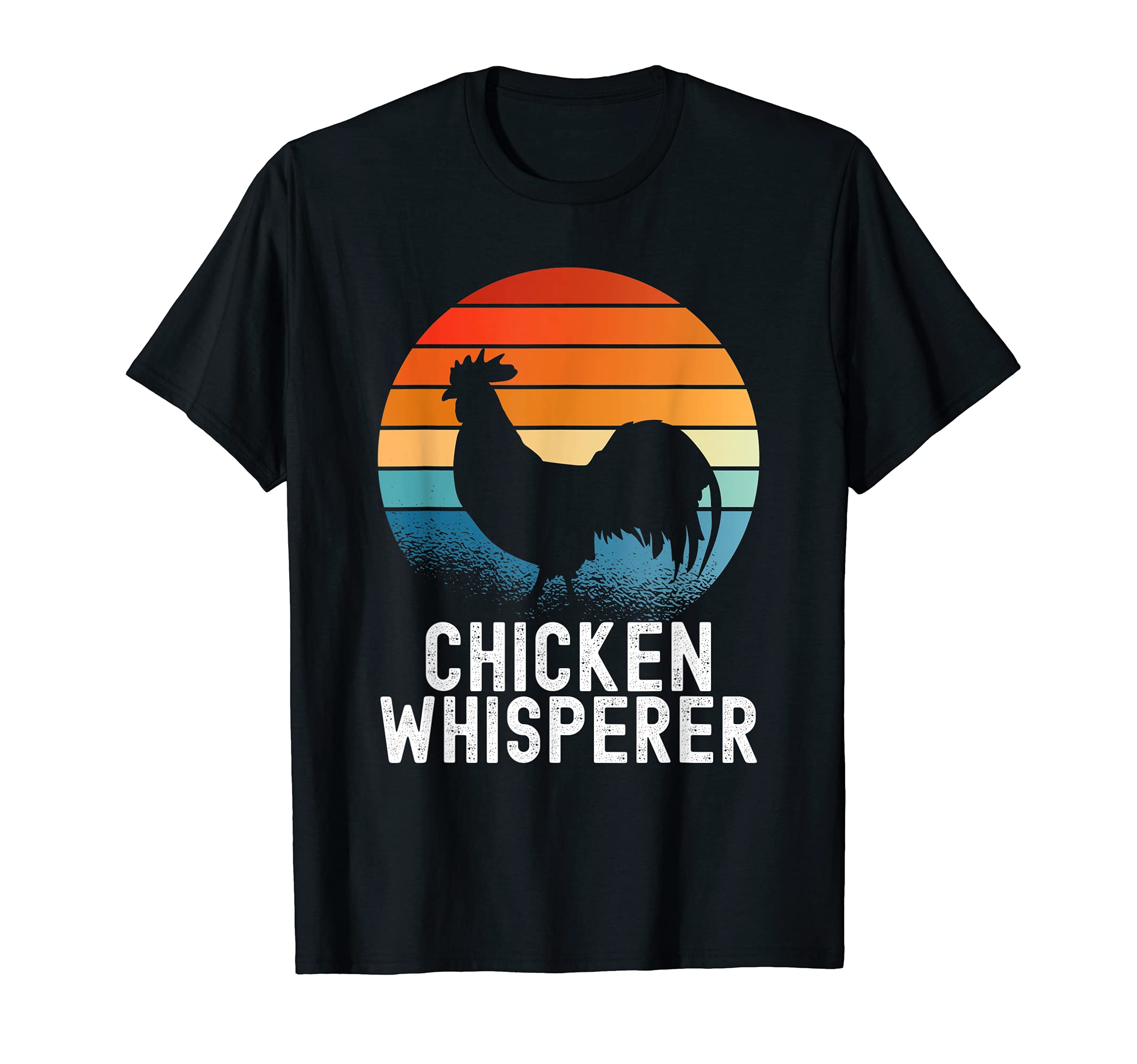 Chicken Whisperer Sunset Distressed T-Shirt - Aesthetic Graphic Unisex - T-Shirt, Sweatshirt, Hoodie