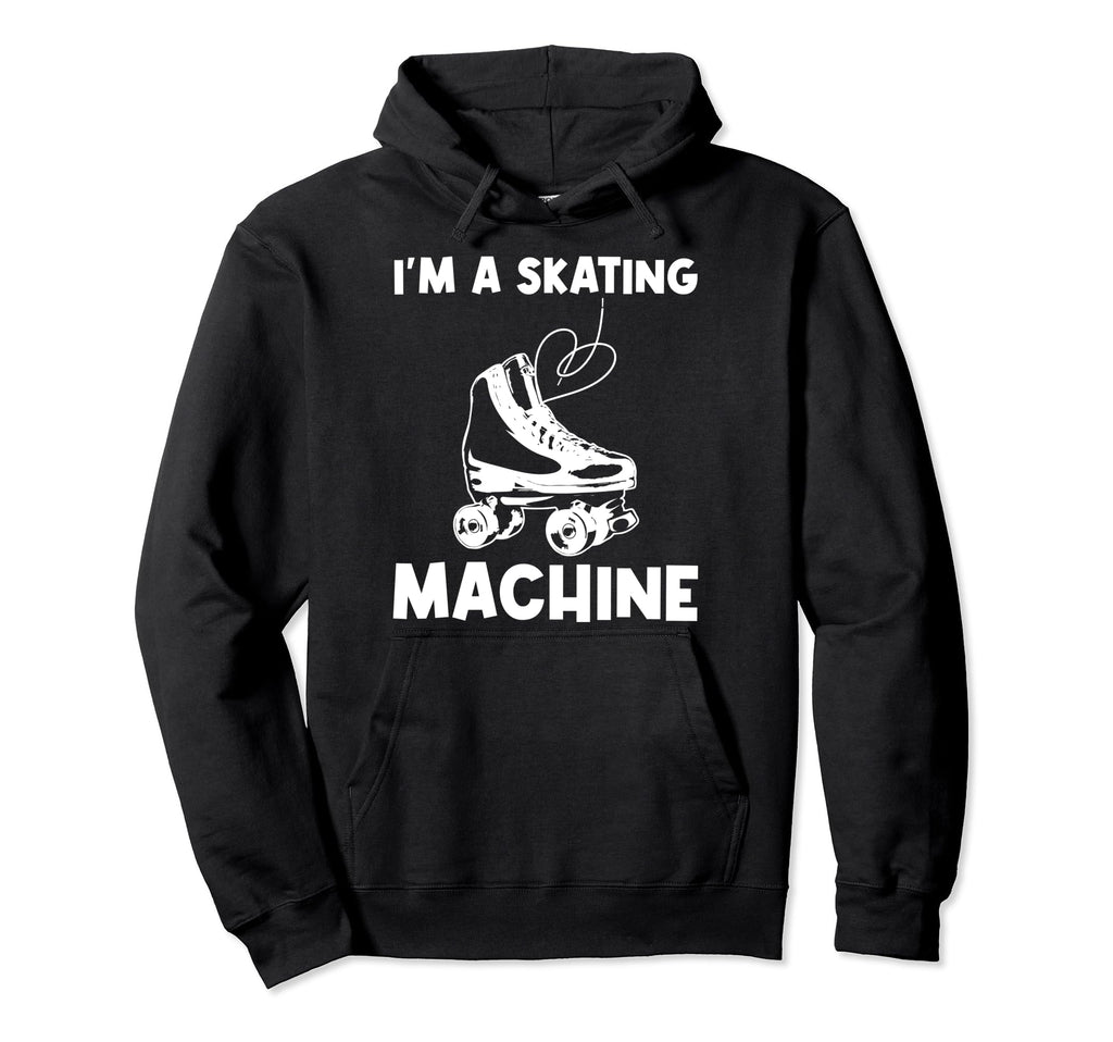 Roller Skating Disco Derby Skates Hoodie - Fun Novelty Design for Adults - T-Shirt, Sweatshirt, Hoodie