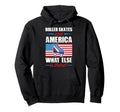 Roller Skates And America What Else Hoodie - Aesthetic Graphic for Adults - T-Shirt, Sweatshirt, Hoodie