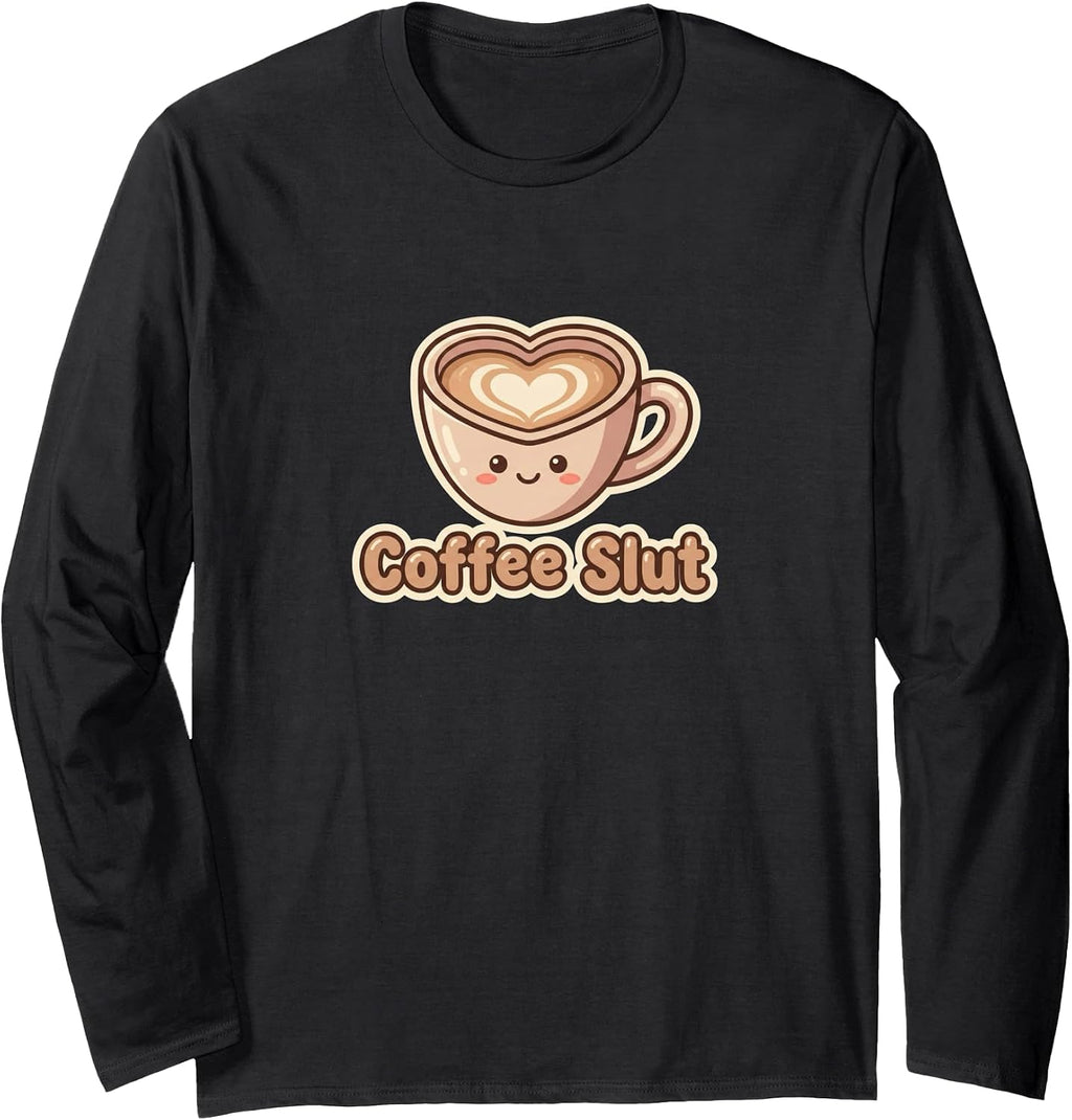 Coffee Slut Retro Kawaii Cute Merch - Adult & Kids T-Shirts, Sweatshirts & Hoodies apparel design preview 1