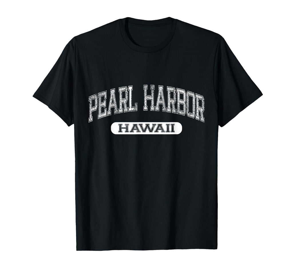 Pearl Harbor Hawaii Varsity Text T-Shirt - Streetwear Style Men Women - T-Shirt, Sweatshirt, Hoodie