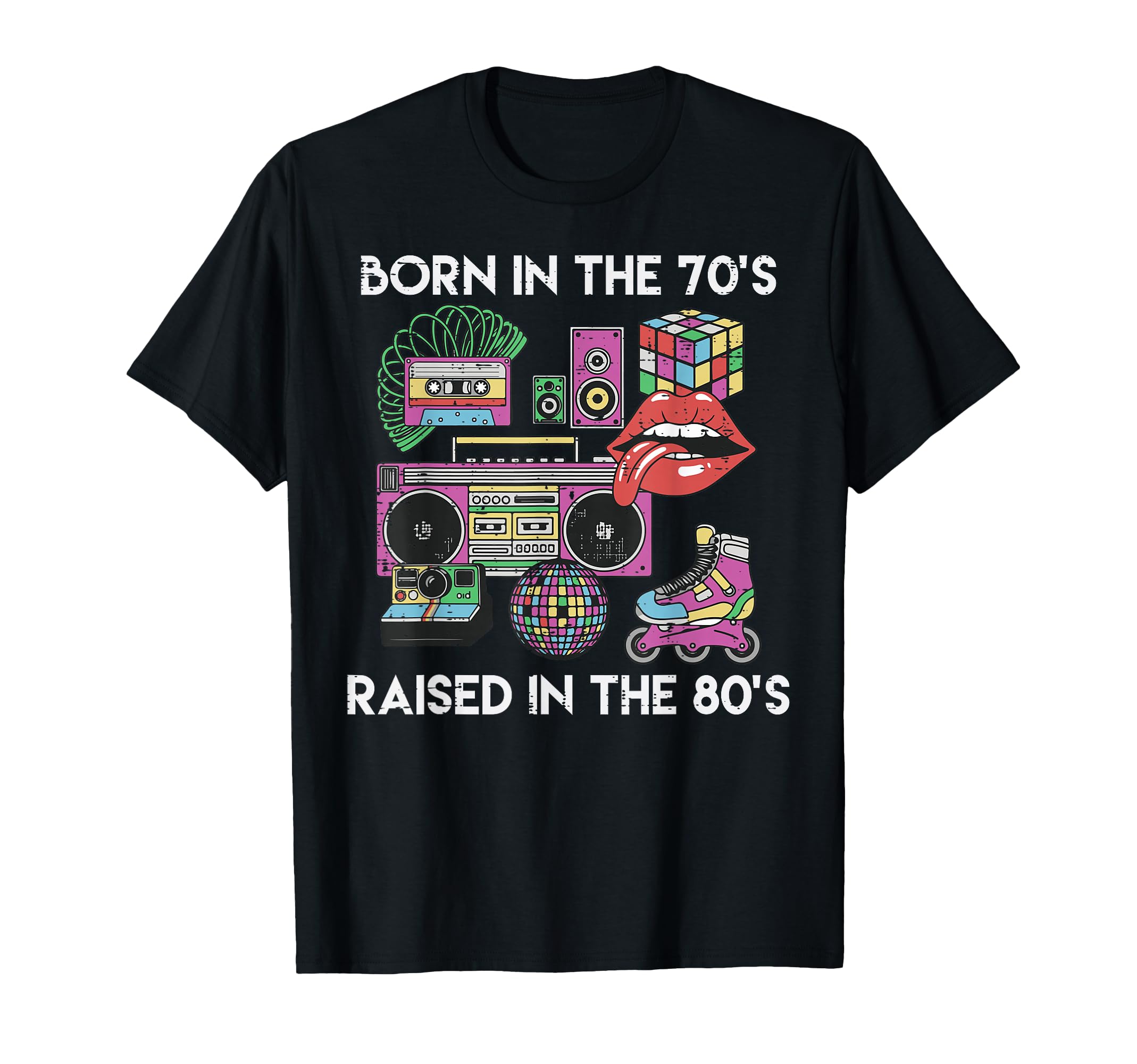 Born 70S Raised 80S Gen X Throwback T-Shirt - Aesthetic Graphic Men Women - T-Shirt, Sweatshirt, Hoodie