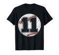 Birthday 11 Baseball 11Th Birthday T-Shirt - Minimalist Print Unisex - T-Shirt, Sweatshirt, Hoodie