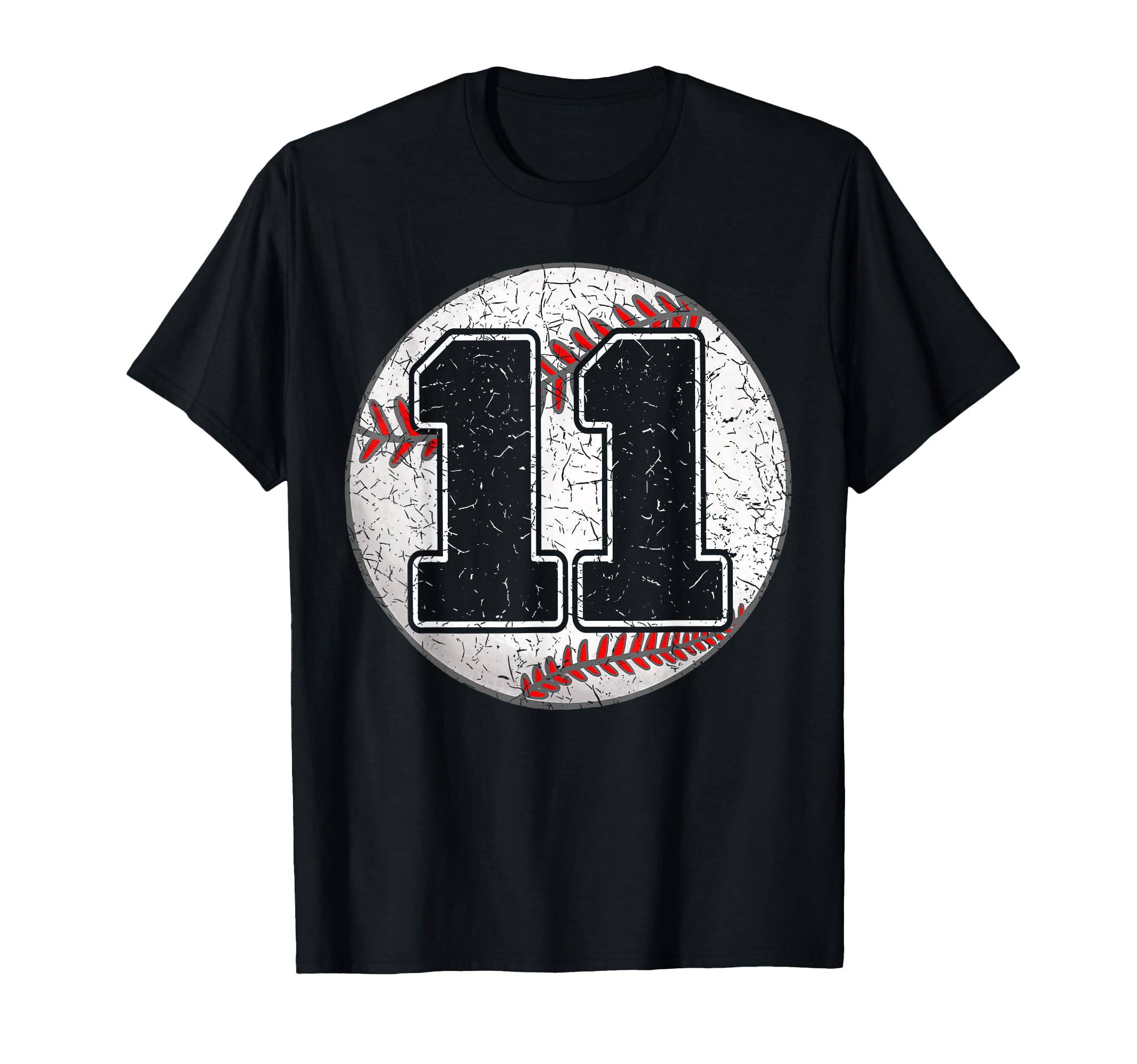 Birthday 11 Baseball 11Th Birthday T-Shirt - Minimalist Print Unisex - T-Shirt, Sweatshirt, Hoodie