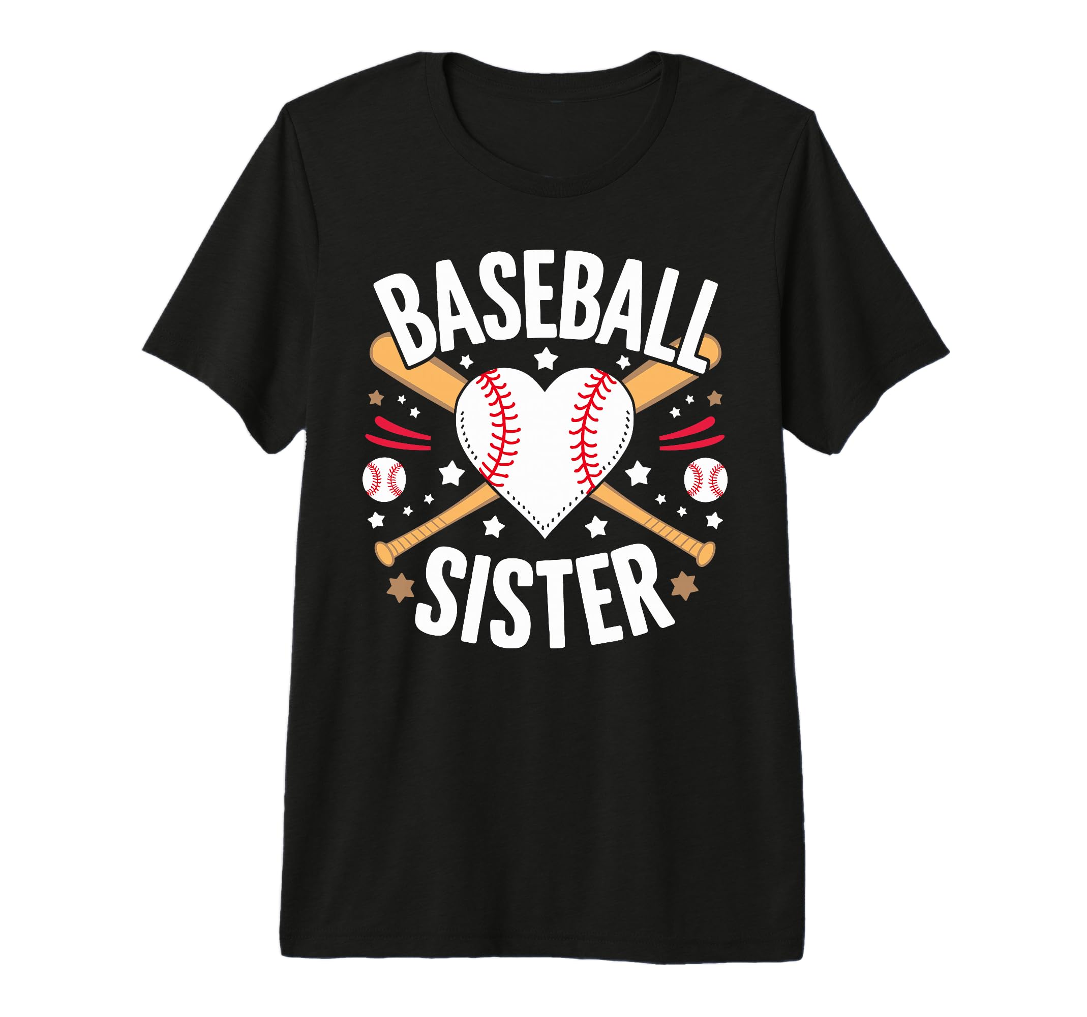 Funny Sister Baseball Sister Tri Blend T-Shirt - Trendy Graphic Men Women - T-Shirt, Sweatshirt, Hoodie
