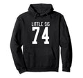 Number 74 Little Sis Biggest Fan Hoodie - Minimalist Print Men Women - T-Shirt, Sweatshirt, Hoodie