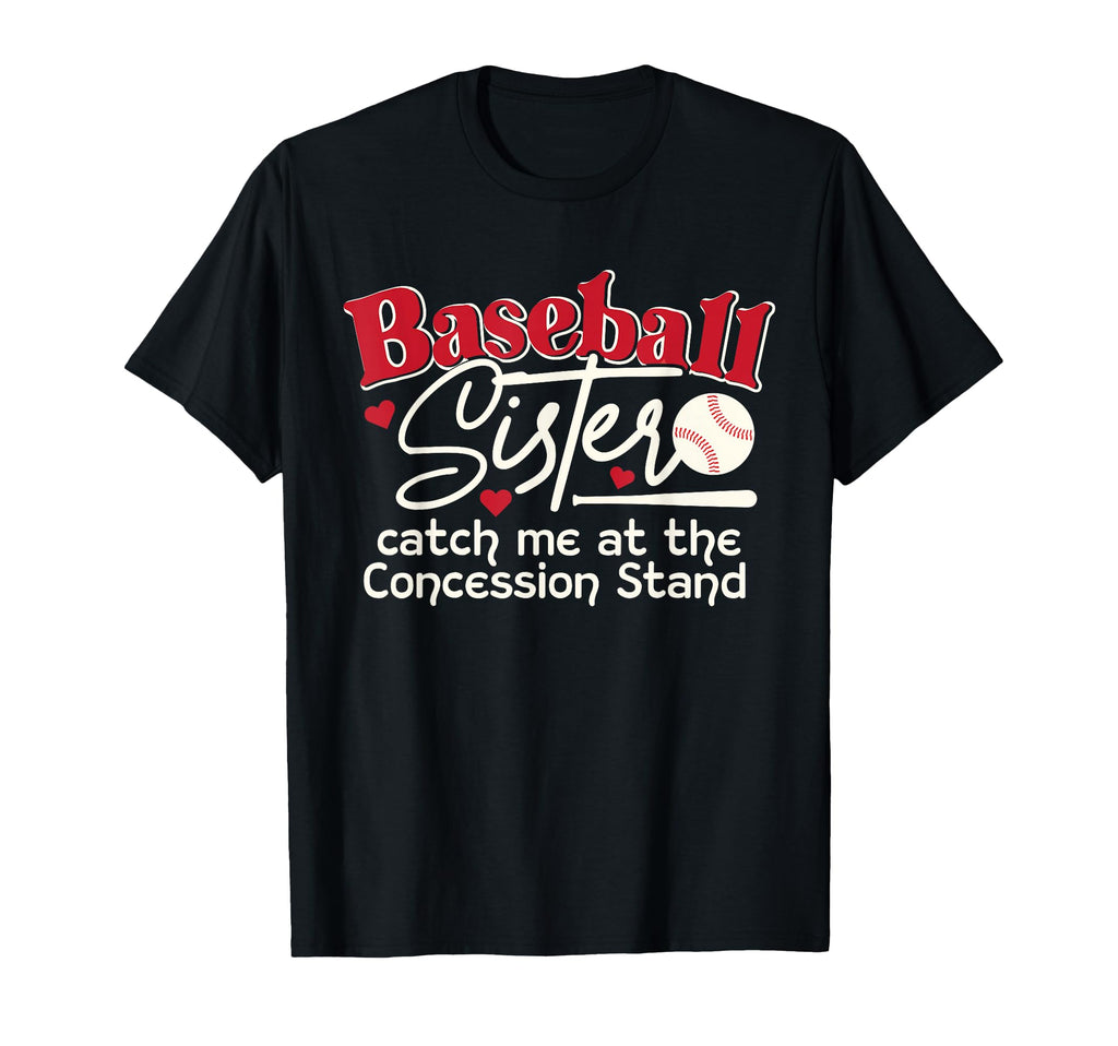Funny Baseball Sister Baseball Sis T-Shirt - Minimalist Print for Adults - T-Shirt, Sweatshirt, Hoodie