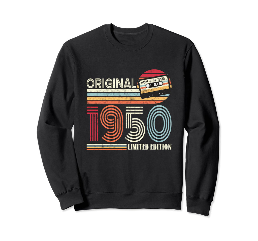 Original 1950 Birthday Guitar Sweatshirt - Novelty Apparel Men Women - T-Shirt, Sweatshirt, Hoodie