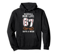 Funny Baseball Mom Life 67 Days Week Hoodie - Casual Everyday Wear Unisex - T-Shirt, Sweatshirt, Hoodie