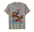 Make America Western Cowboy Again T-Shirt - Fun Novelty Design Men Women - T-Shirt, Sweatshirt, Hoodie