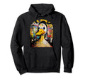 Funny Duck 90S Street Art Graffiti Hoodie - Graphic Print Men Women - T-Shirt, Sweatshirt, Hoodie