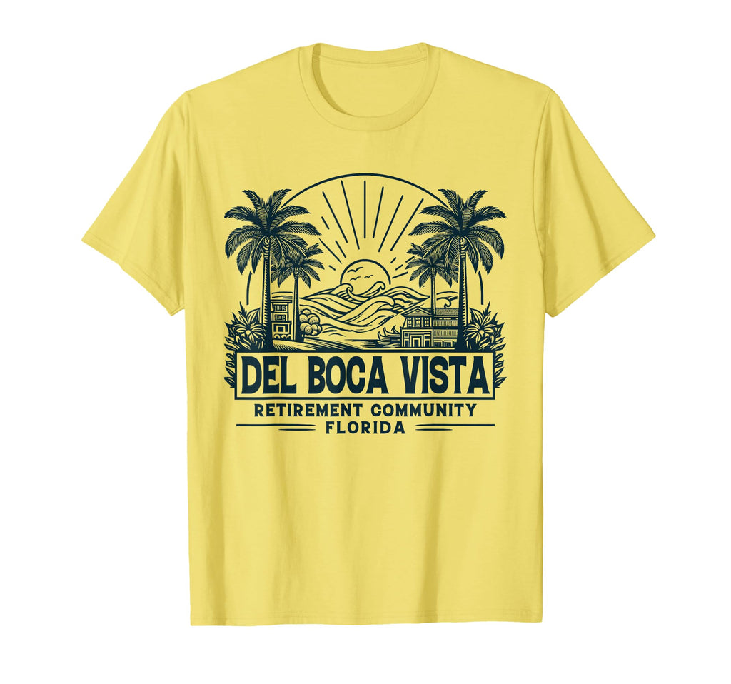 Del Boca Vista Sunset Florida T-Shirt - Unique Graphic for Adults - T-Shirt, Sweatshirt, Hoodie
