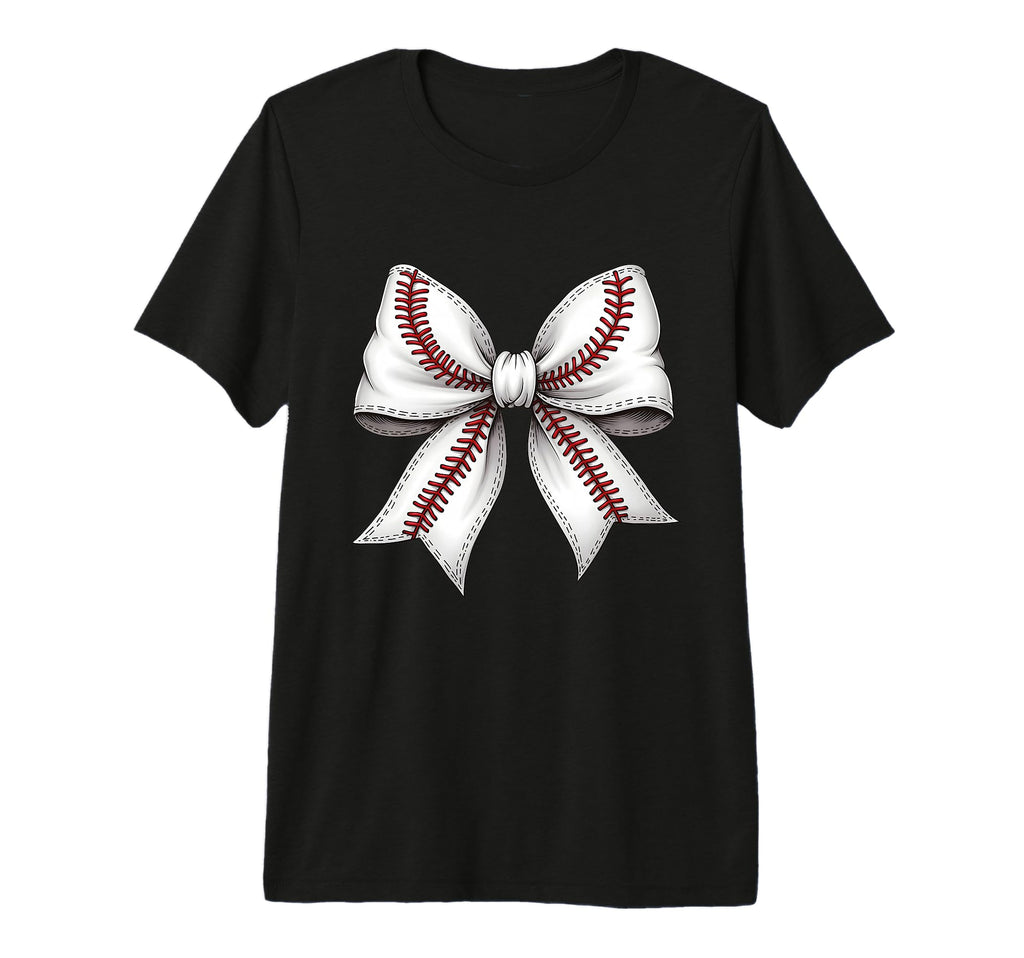 Baseball Coquette Bow Baseball Bow Mom T-Shirt - Fun Novelty Design Unisex - T-Shirt, Sweatshirt, Hoodie