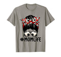 Soccer Messy Bun Proud Mom Baseball T-Shirt - Aesthetic Graphic Men Women - T-Shirt, Sweatshirt, Hoodie