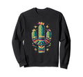 Cactus Serape Succulent Plant Sweatshirt - Casual Everyday Wear Men Women - T-Shirt, Sweatshirt, Hoodie
