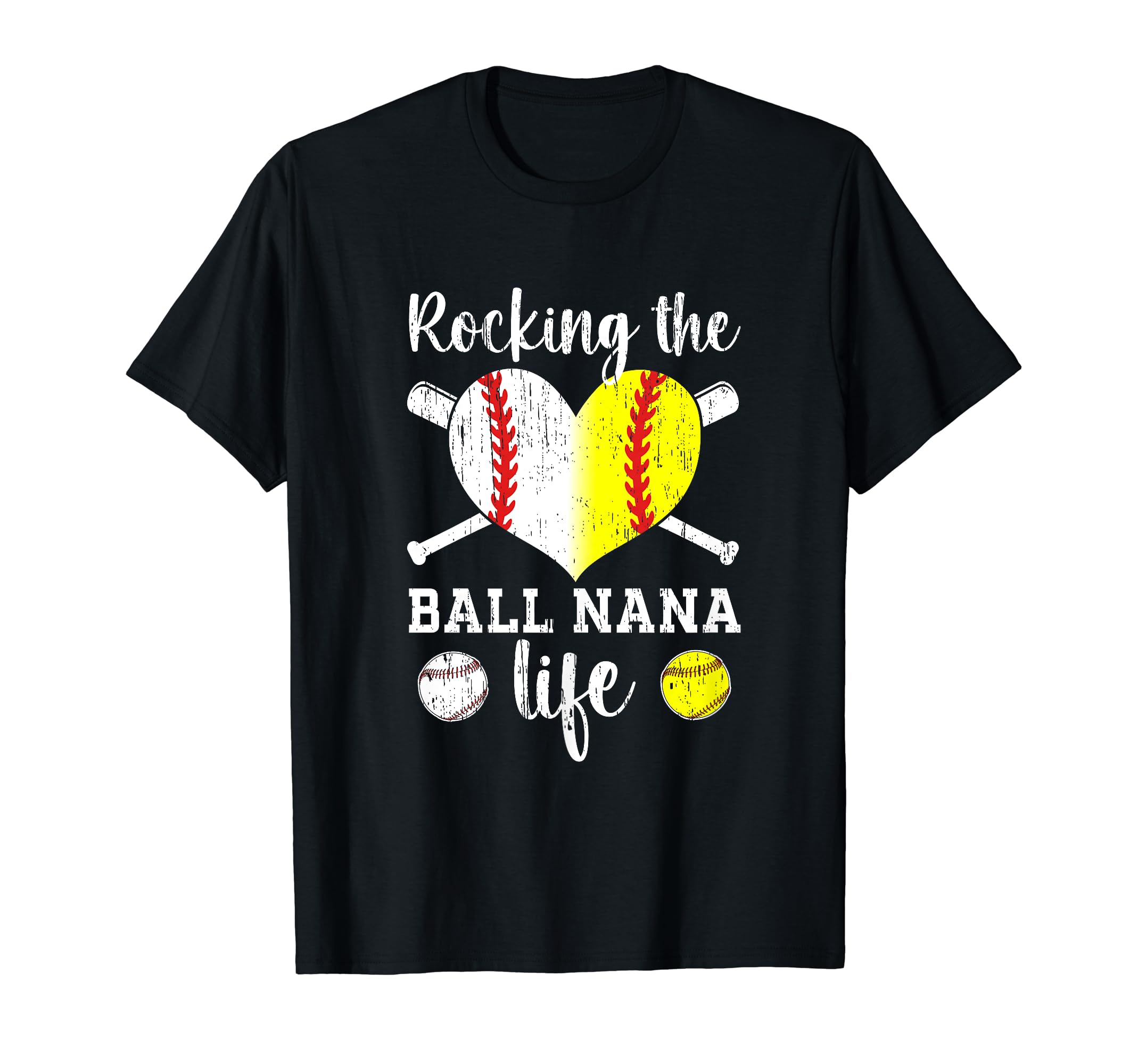 Rocking Ball Nana Life Softball T-Shirt - Casual Everyday Wear for Adults - T-Shirt, Sweatshirt, Hoodie