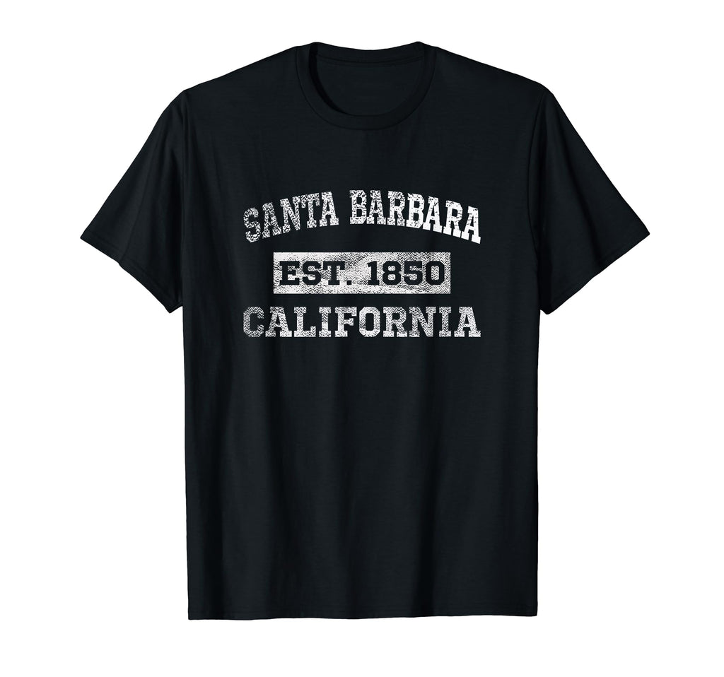 Santa Barbara California Distressed T-Shirt - Novelty Apparel Men Women - T-Shirt, Sweatshirt, Hoodie