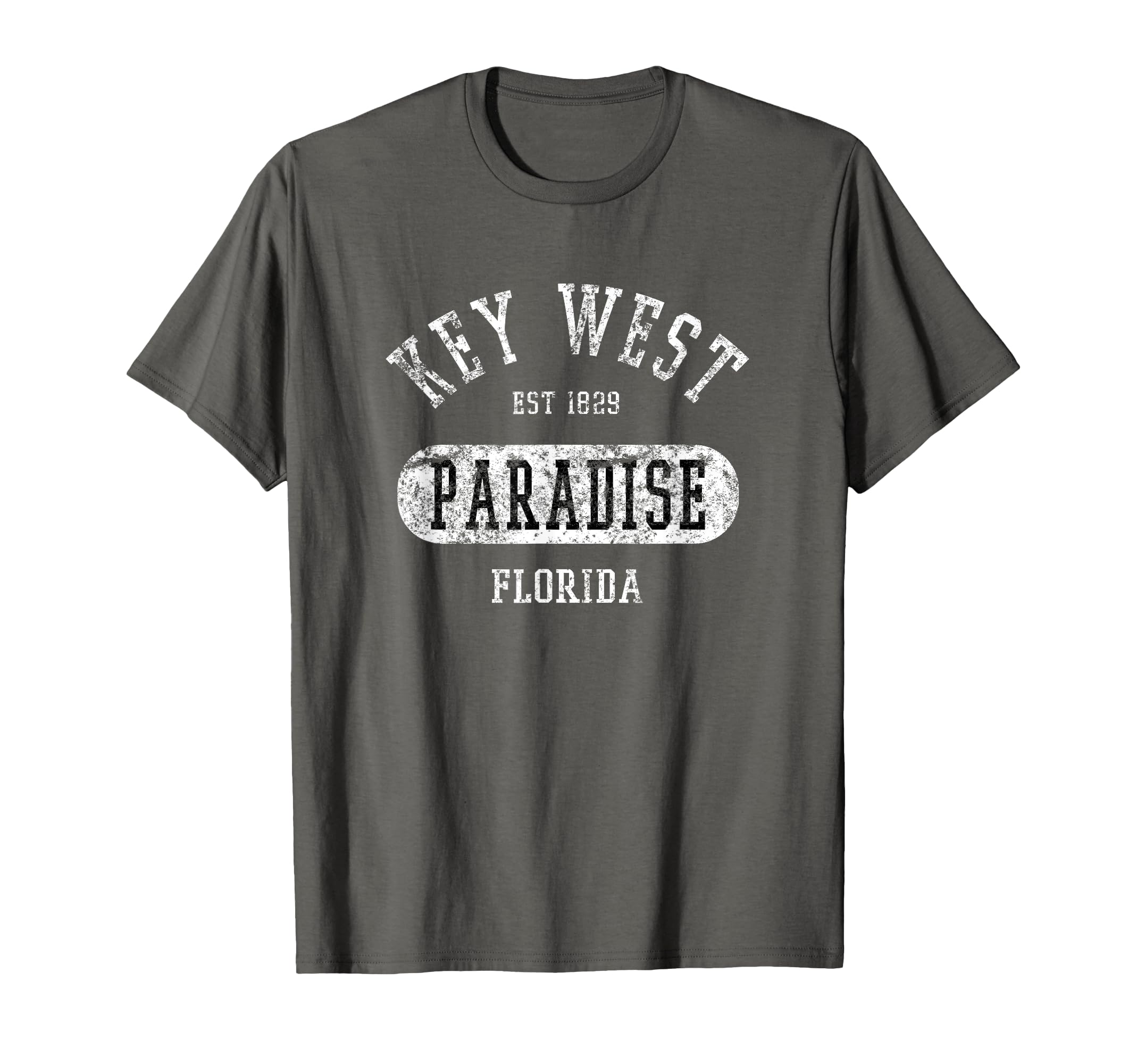 Fun Key West College Distressed T-Shirt - Fun Novelty Design Men Women - T-Shirt, Sweatshirt, Hoodie